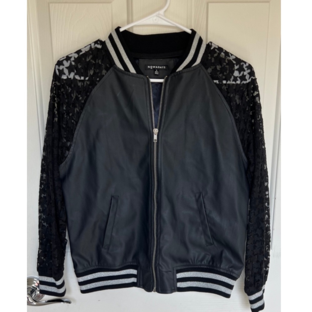 Nowadays Girls Jacket Star Lace sleeve